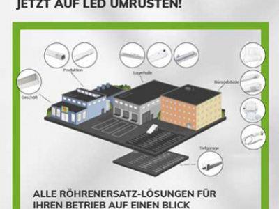 Leuchtstoffröhrenverbot 2023 - jetzt auf LED umsteigen